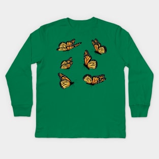 Monarch butterflies Kids Long Sleeve T-Shirt